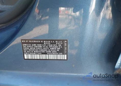 2019 Volkswagen Jetta 1.4T R-Line/1.4T S/1.4T Se из США, поврежденный, VIN 3VWC57BUXKM177644